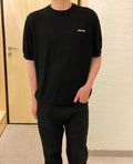 Miu Miu 25SS Classic Embroidered Logo Letter T-Shirt