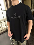 Moncler 26SS Plastisol Print Crew Neck Short-Sleeve T-Shirt