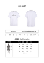 Moncler 26SS Plastisol Print Crew Neck Short-Sleeve T-Shirt