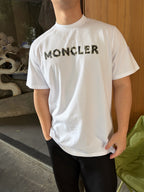 Moncler 26SS Crew Neck Logo Print Short-Sleeve T-Shirt