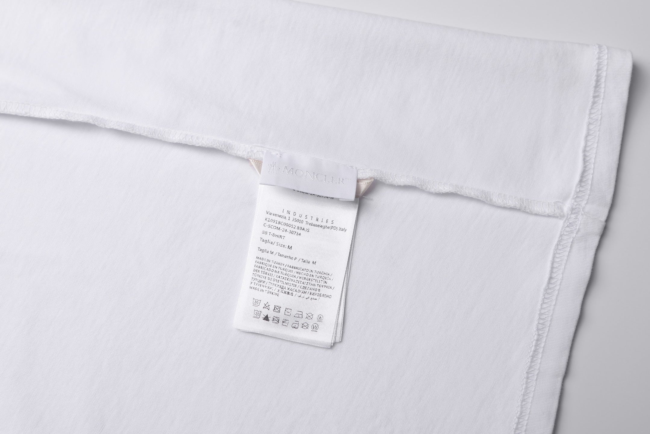 Moncler 26SS Crew Neck Logo Print Short-Sleeve T-Shirt