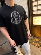 Moncler 26SS Blurred Letter Logo Print Short-Sleeve T-Shirt