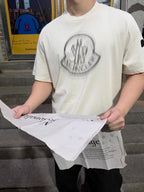 Moncler 26SS Blurred Letter Logo Print Short-Sleeve T-Shirt