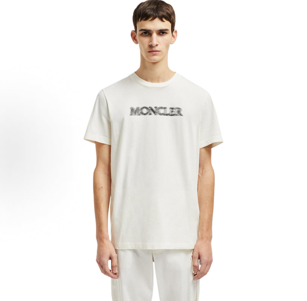 Moncler Long-Staple Cotton Signature Crew Neck T-Shirt