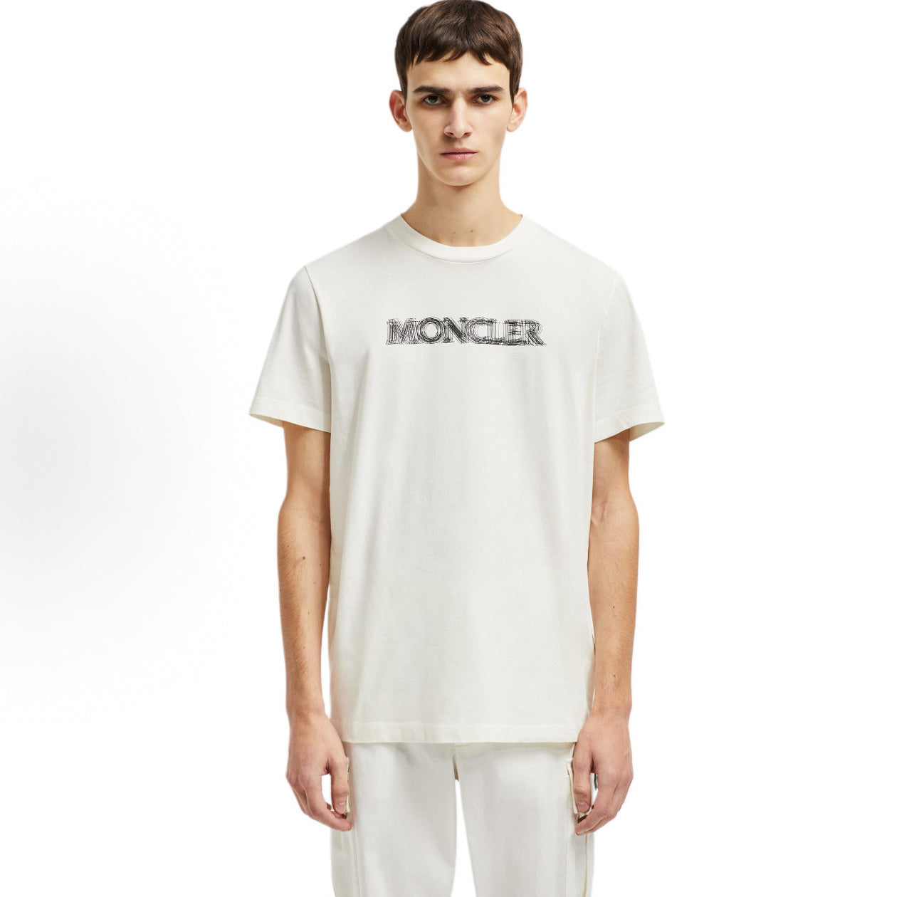 Moncler Long-Staple Cotton Signature Crew Neck T-Shirt