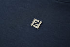 Fendi Double F Metal Heat Transfer Logo Short-Sleeve T-Shirt