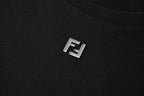 Fendi Double F Metal Heat Transfer Logo Short-Sleeve T-Shirt