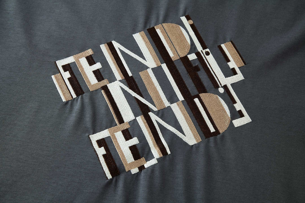Fendi Embroidered Logo Short-Sleeve T-Shirt