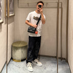 Fendi Appliqué Embroidered Rhinestone Logo Short-Sleeve T-Shirt