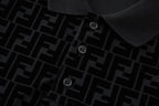 Fendi Mercerized Flocked Polo Shirt