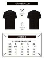 Fendi Mercerized Flocked Polo Shirt