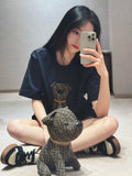 Fendi Puppy Appliqué Embroidered Short-Sleeve T-Shirt