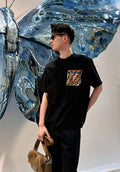 Fendi Mercerized Embroidered Button-Front Short-Sleeve Shirt