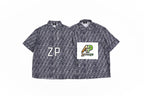 Fendi FF Monogram Denim Short-Sleeve Shirt