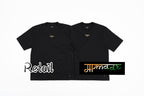 Fendi Gold Foil Logo Crew Neck Short-Sleeve T-Shirt