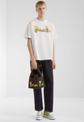 Fendi Double F Puppy Print Short-Sleeve T-Shirt