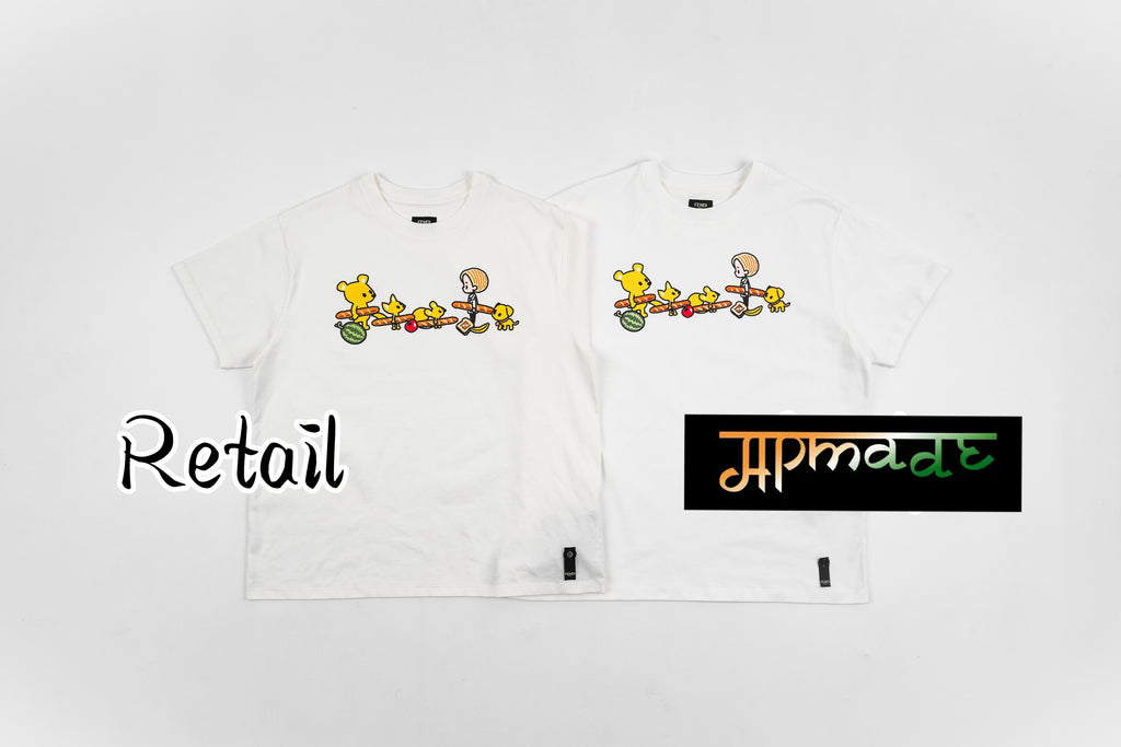 Fendi Double F Puppy Print Short-Sleeve T-Shirt