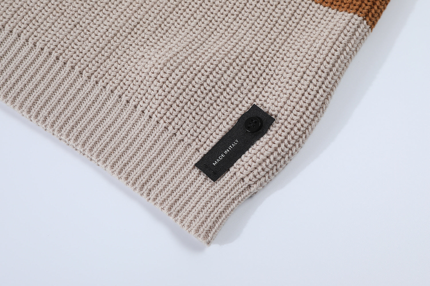 Fendi 25SS Mixed Knit Short-Sleeve Polo Shirt