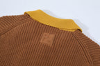Fendi 25SS Mixed Knit Short-Sleeve Polo Shirt