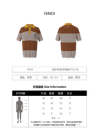 Fendi 25SS Mixed Knit Short-Sleeve Polo Shirt