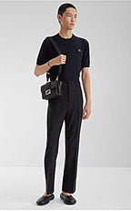 Fendi 25SS Double F Hardware Knit Short-Sleeve Sweater