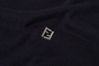 Fendi 25SS Double F Hardware Knit Short-Sleeve Sweater