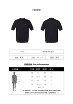 Fendi 25SS Double F Hardware Knit Short-Sleeve Sweater