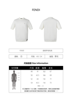 Fendi 25SS Double F Hardware Knit Short-Sleeve Sweater