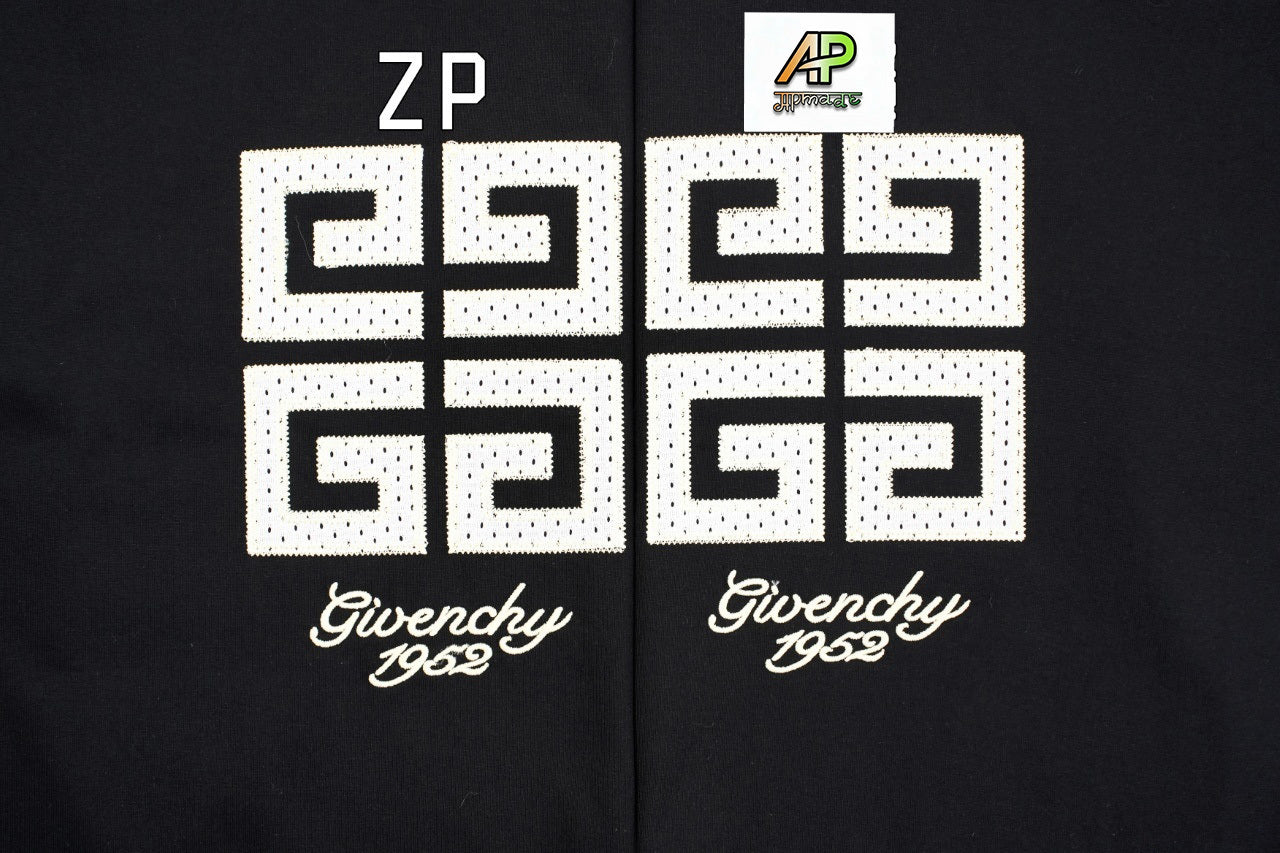 Givenchy 4G Mesh Patch Embroidered T-Shirt
