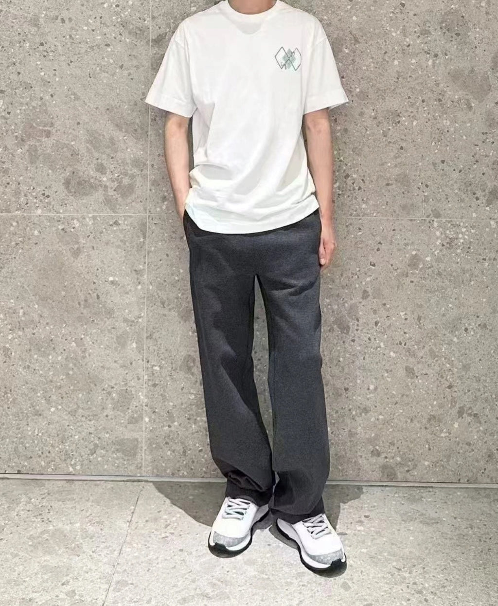 Givenchy Sequin Embroidered Architectural Logo T-Shirt