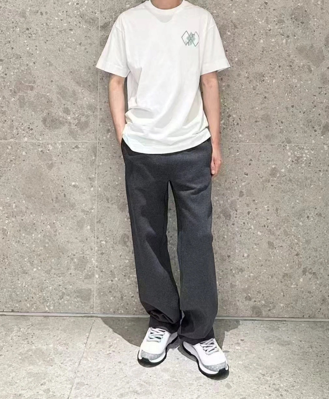 Givenchy Sequin Embroidered Architectural Logo T-Shirt