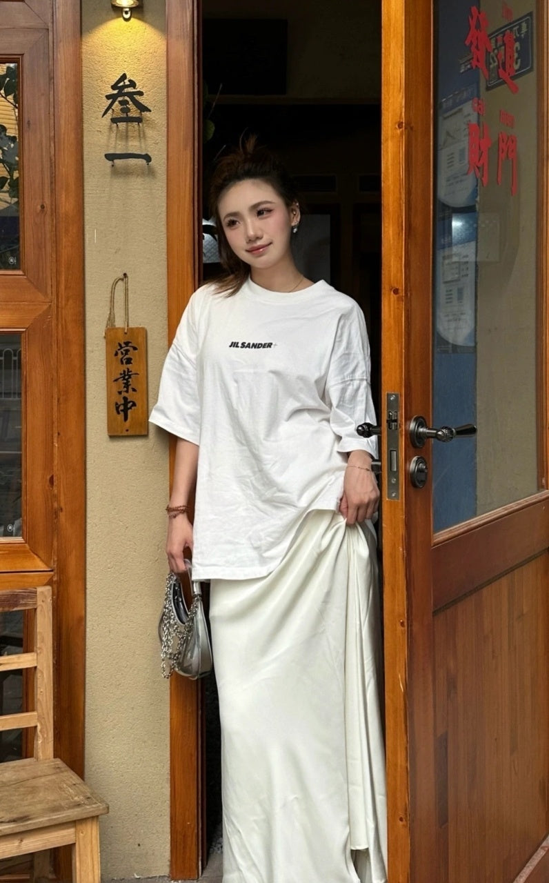 Jil Sander Classic Logo Screen-Printed Short-Sleeve T-Shirt