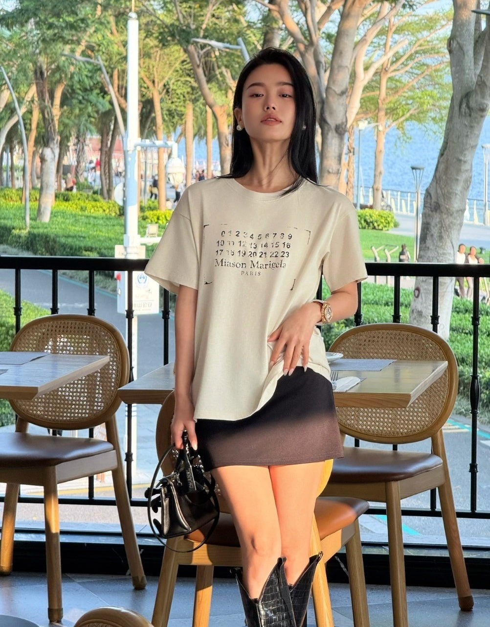 Maison Margiela Fuzzy Square Short Sleeves T-Shirt