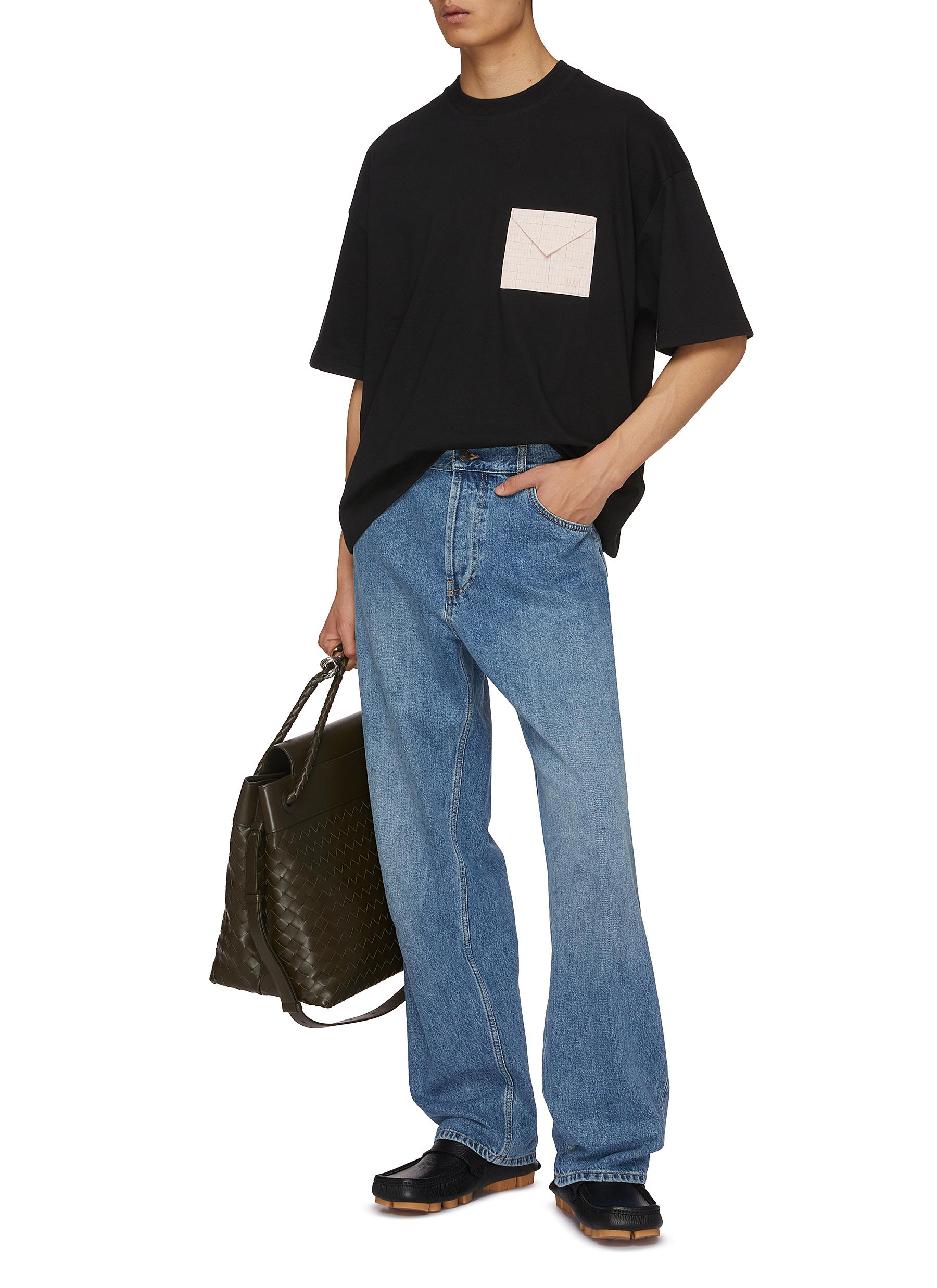 Bottega Veneta Oversized Pocket Embroidery Short Sleeves T-Shirt