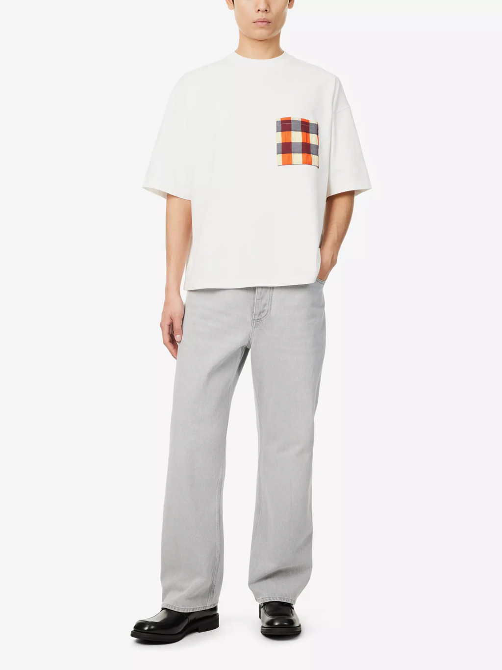 Bottega Veneta Plaid Pocket Short Sleeves T-Shirt