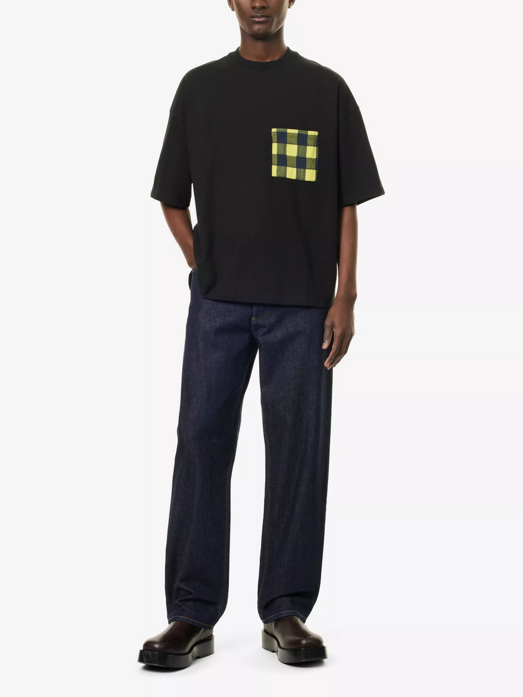 Bottega Veneta Plaid Pocket Short Sleeves T-Shirt