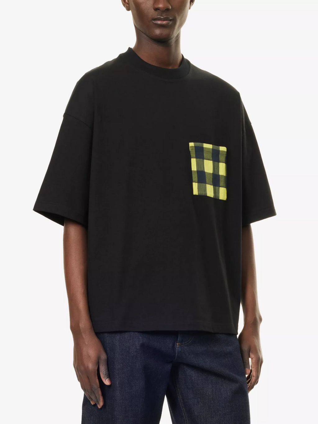 Bottega Veneta Plaid Pocket Short Sleeves T-Shirt
