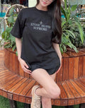 Stone Island Embroidered Front & Printed Back Short Sleeves T-Shirt
