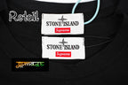 Stone Island Embroidered Front & Printed Back Short Sleeves T-Shirt