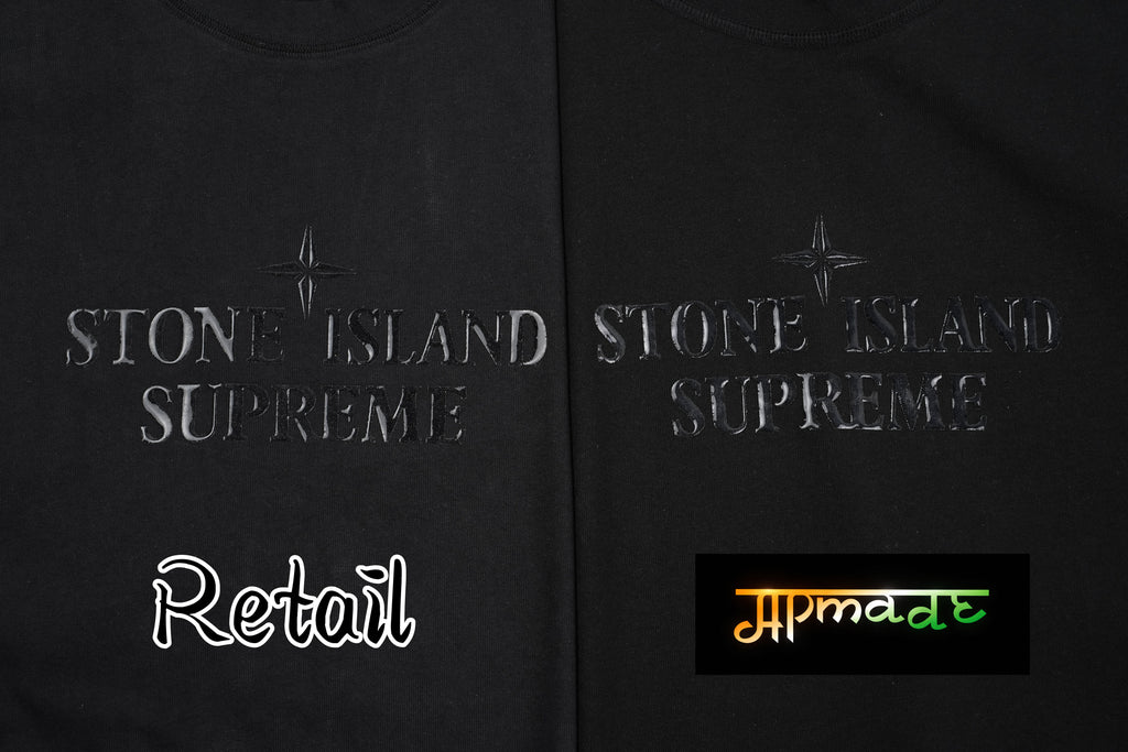 Stone Island Embroidered Front & Printed Back Short Sleeves T-Shirt