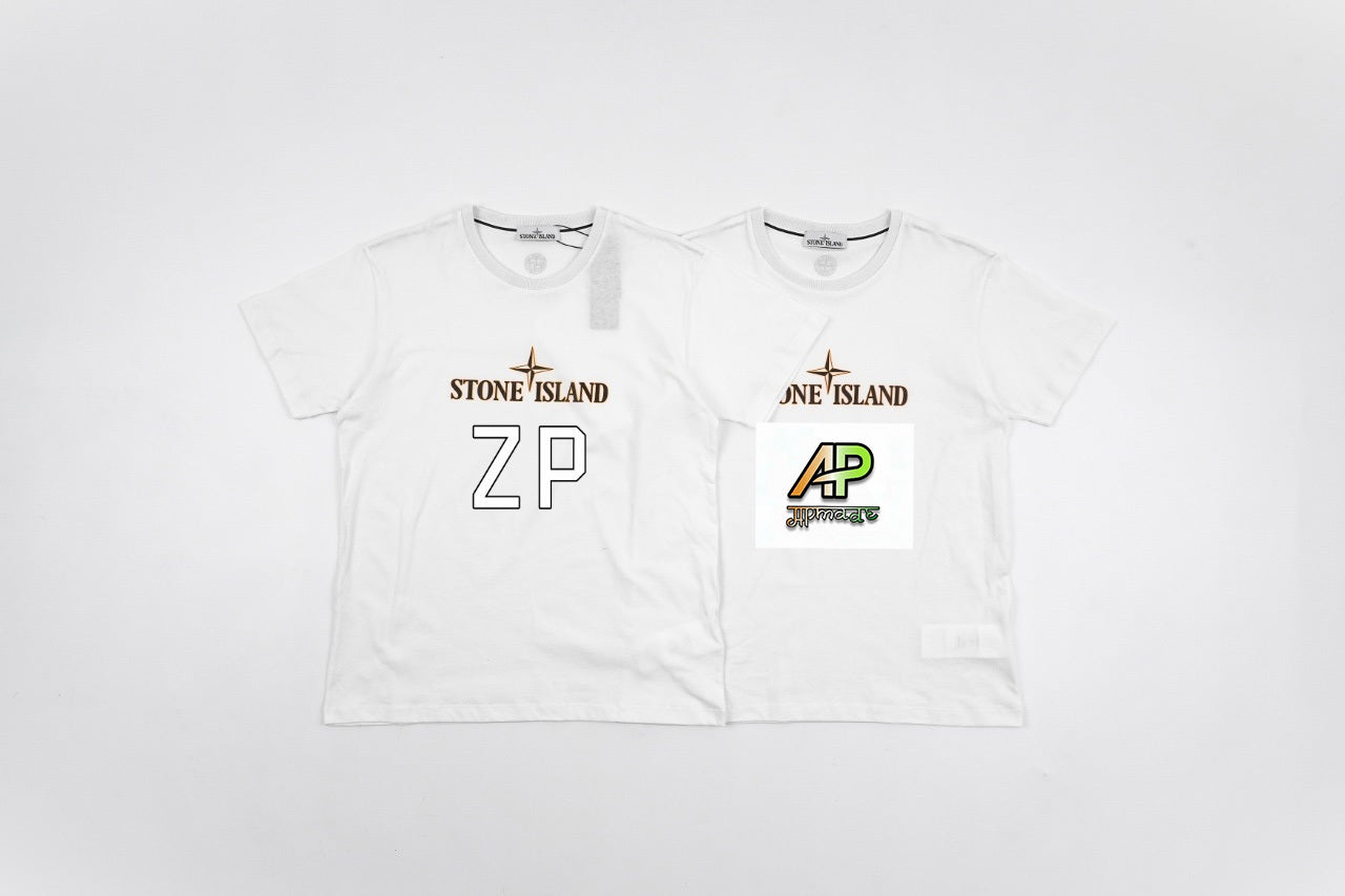 Stone Island Layered Water-Based Printed Short Sleeves T-Shirt