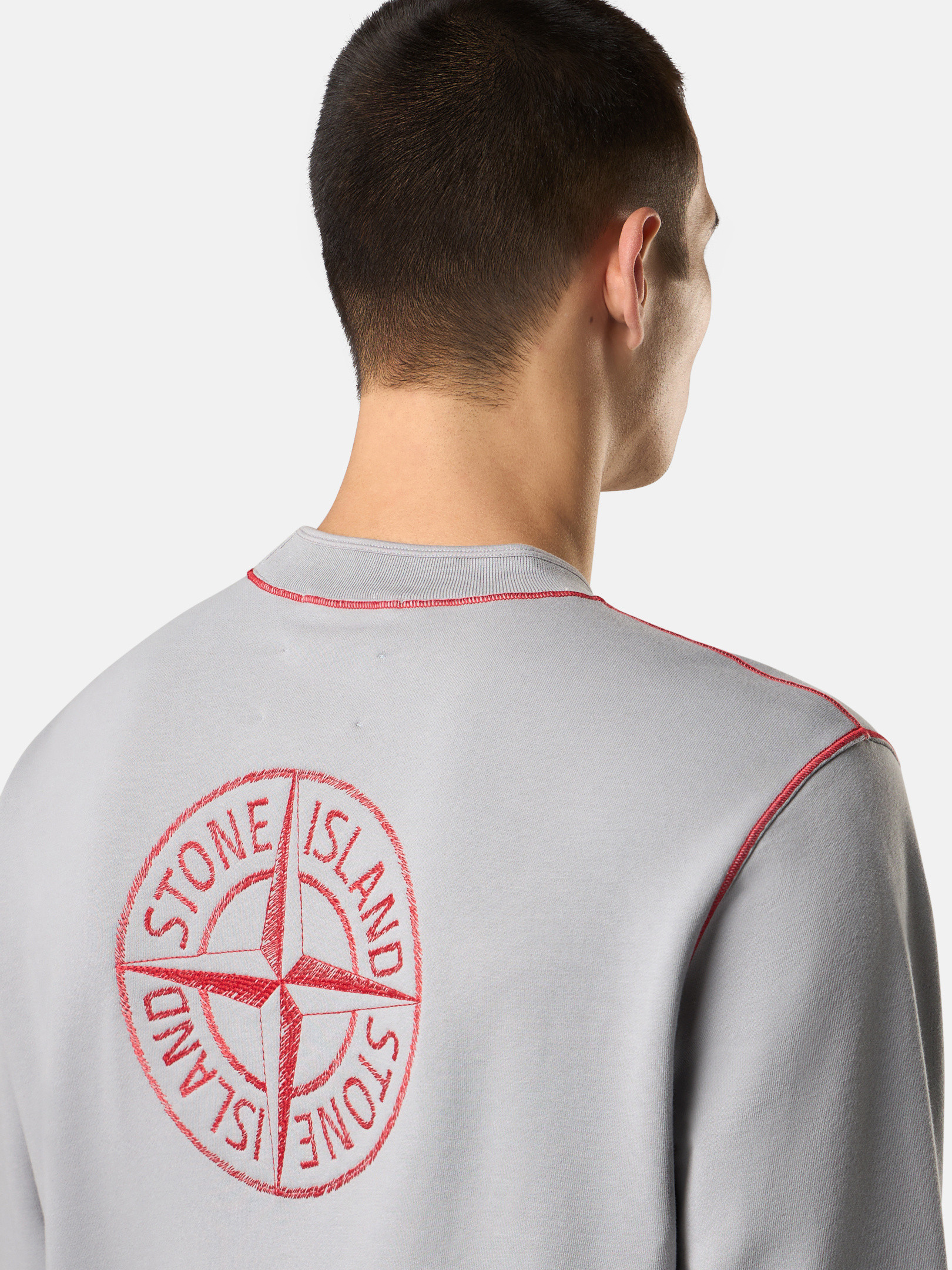 Stone Island Irregular Embroidery Oversized Short Sleeves T-Shirt