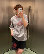 Stone Island Irregular Embroidery Oversized Short Sleeves T-Shirt