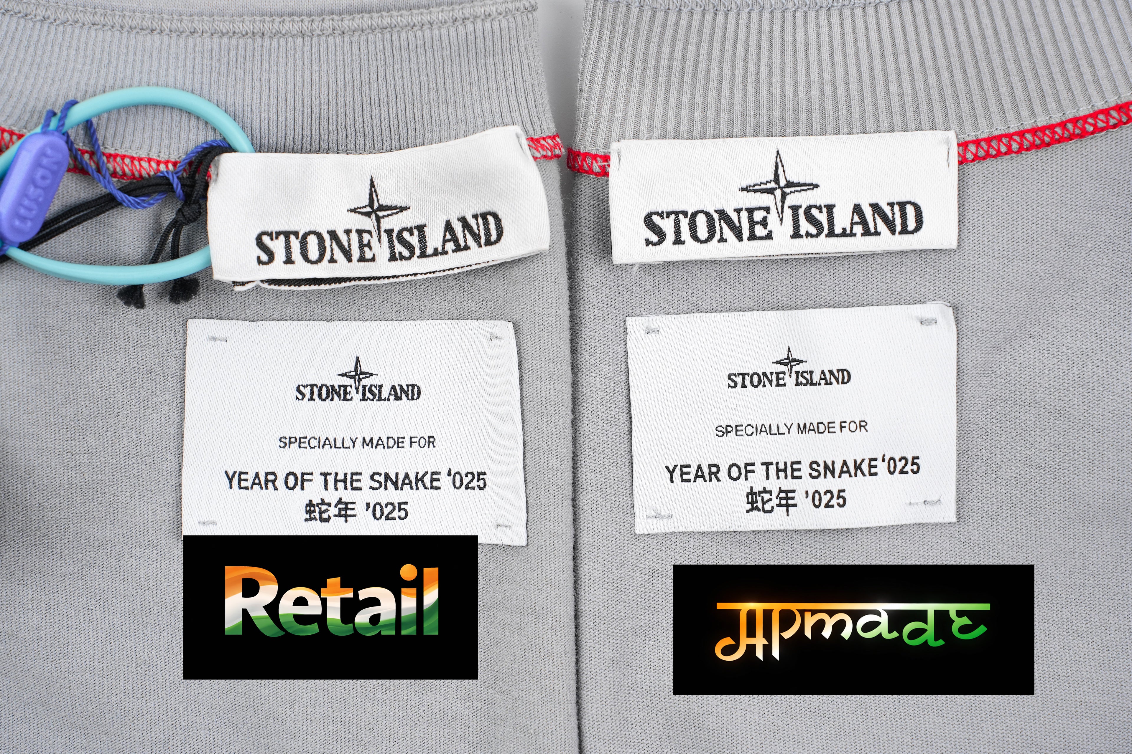 Stone Island Irregular Embroidery Oversized Short Sleeves T-Shirt