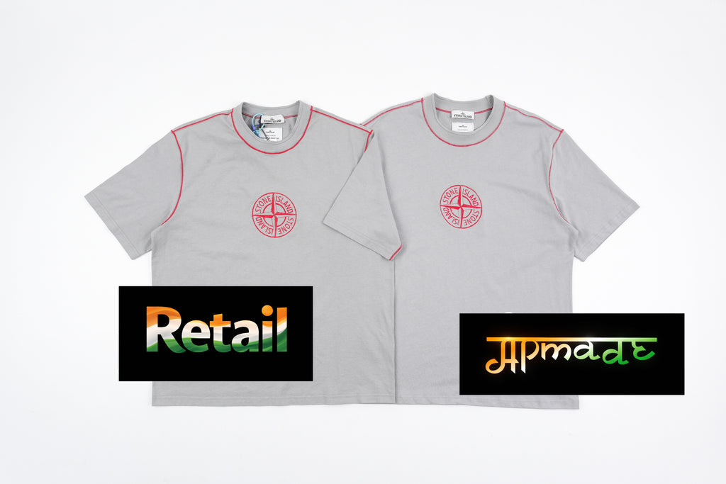Stone Island Irregular Embroidery Oversized Short Sleeves T-Shirt