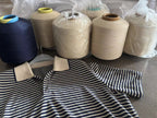 Loro Piana Striped Linen Jacquard Polo Shirt