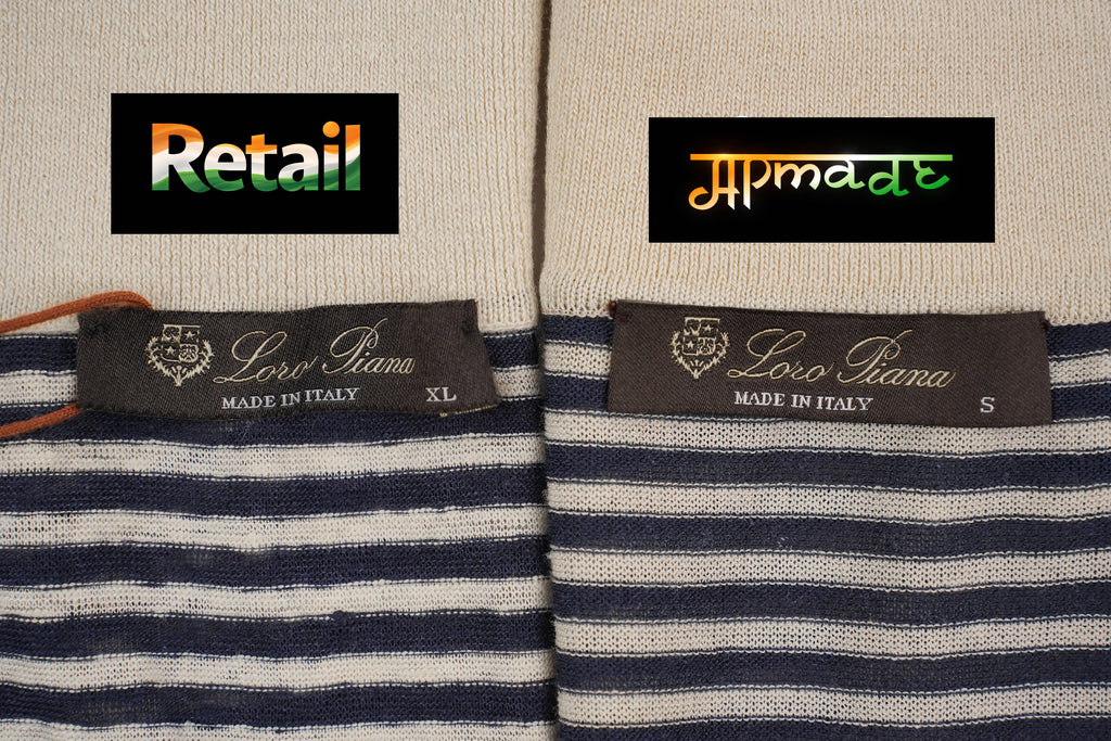 Loro Piana Striped Linen Jacquard Polo Shirt