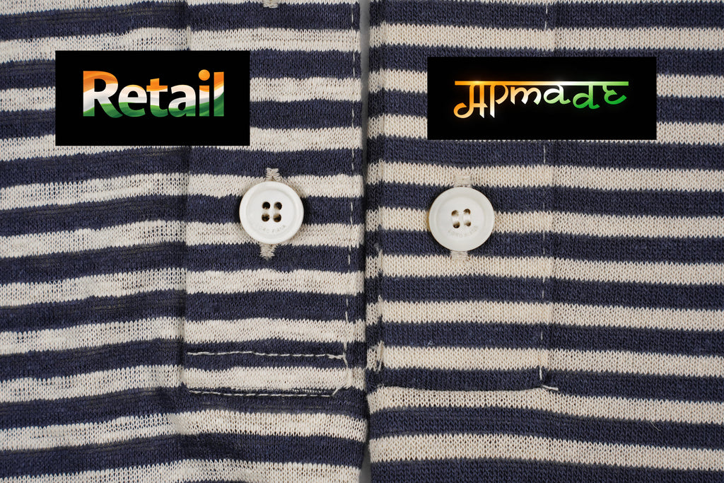 Loro Piana Striped Linen Jacquard Polo Shirt
