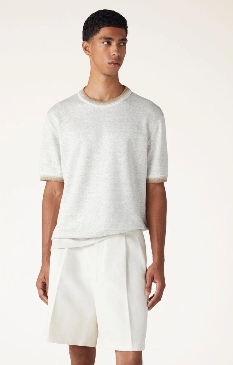 Loro Piana Pure Linen Air-Layer Knit Top