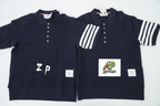 Thom Browne Water Ripple Staircase Fabric Short Sleeves Top